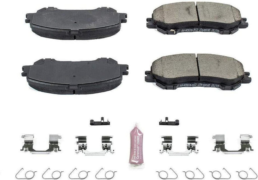 17-1737, Z17 Front Ceramic Brake Pads with Hardware