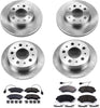 KOE7308 Autospecialty Front and Rear Replacement Brake Kit-Oe Brake Rotors & Ceramic Brake Pads