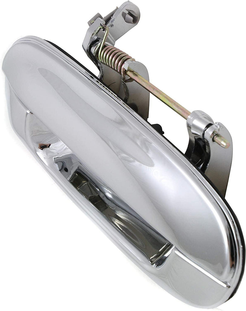 Front Exterior Door Handle Compatible with 2002-2009 Chevrolet Trailblazer/Gmc Envoy and 2002-2004 Oldsmobile Bravada All Chrome, Set of 2, Driver and Passenger Side