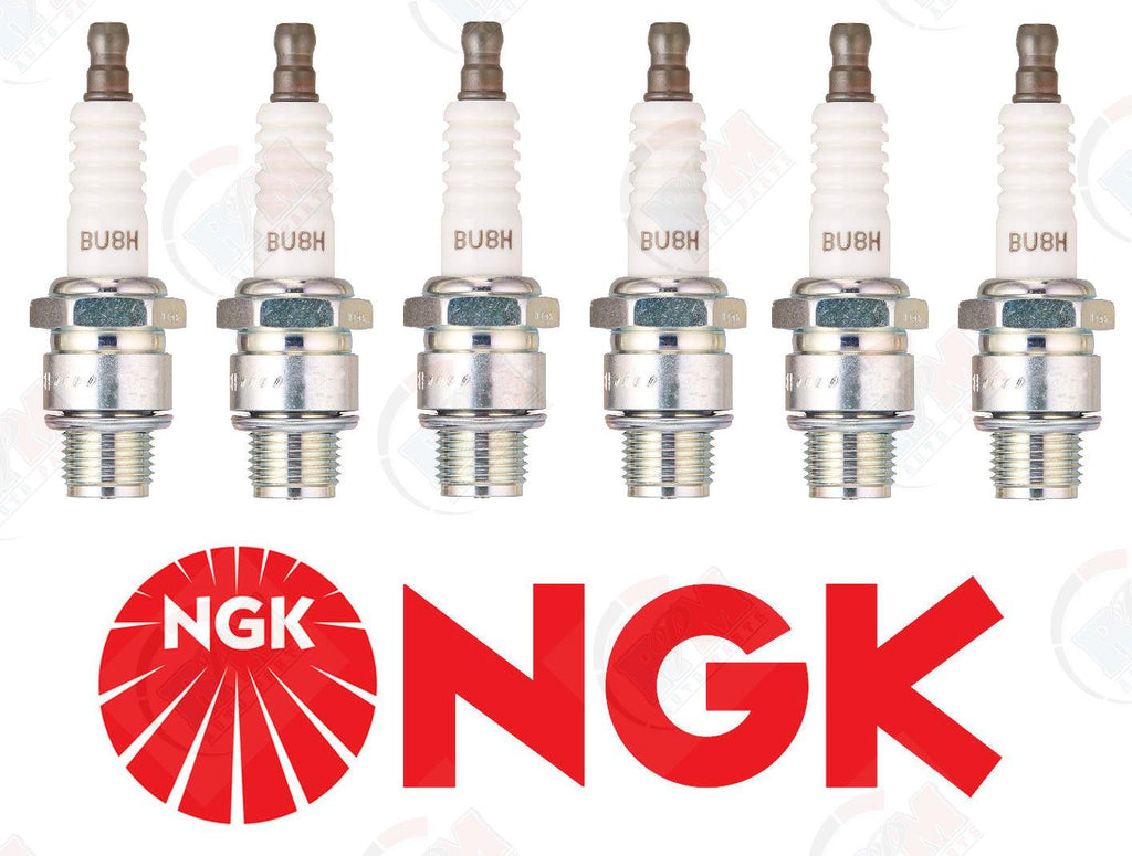 NGK BU8H "Non-Resistor" Spark Plugs 6431 (Set of 6)