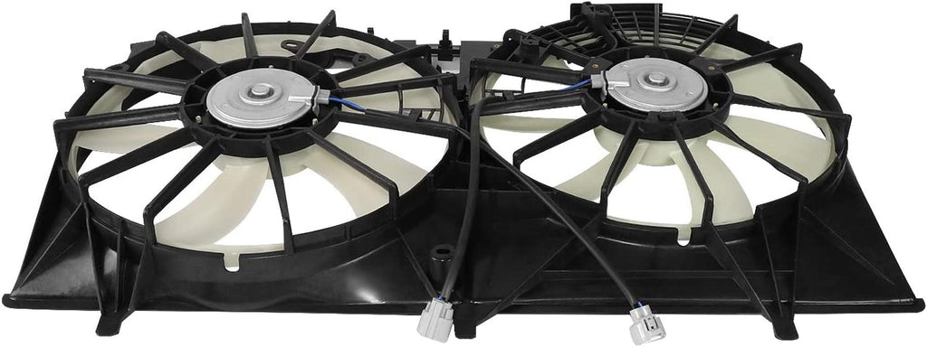 Factory Style Radiator Cooling Fan Assembly Compatible with 11-13 Sienna 2.7L W/O Tow Package,Oem-Rf-1037