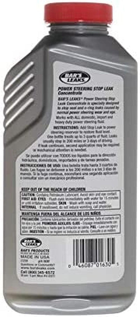 Bar'S Leaks 1630 Power Steering Stop Leak - 11 Oz,Grey