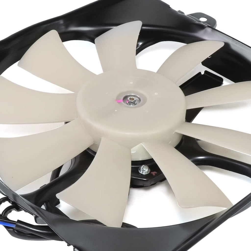 OEM-RF-0425 Factory Style A/C Condenser Fan Assembly Compatible with 01-05 Sebring/Stratus/Eclipse Coupe