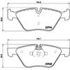 Brembo Front Disc Brake Pad Set for BMW (P06036)