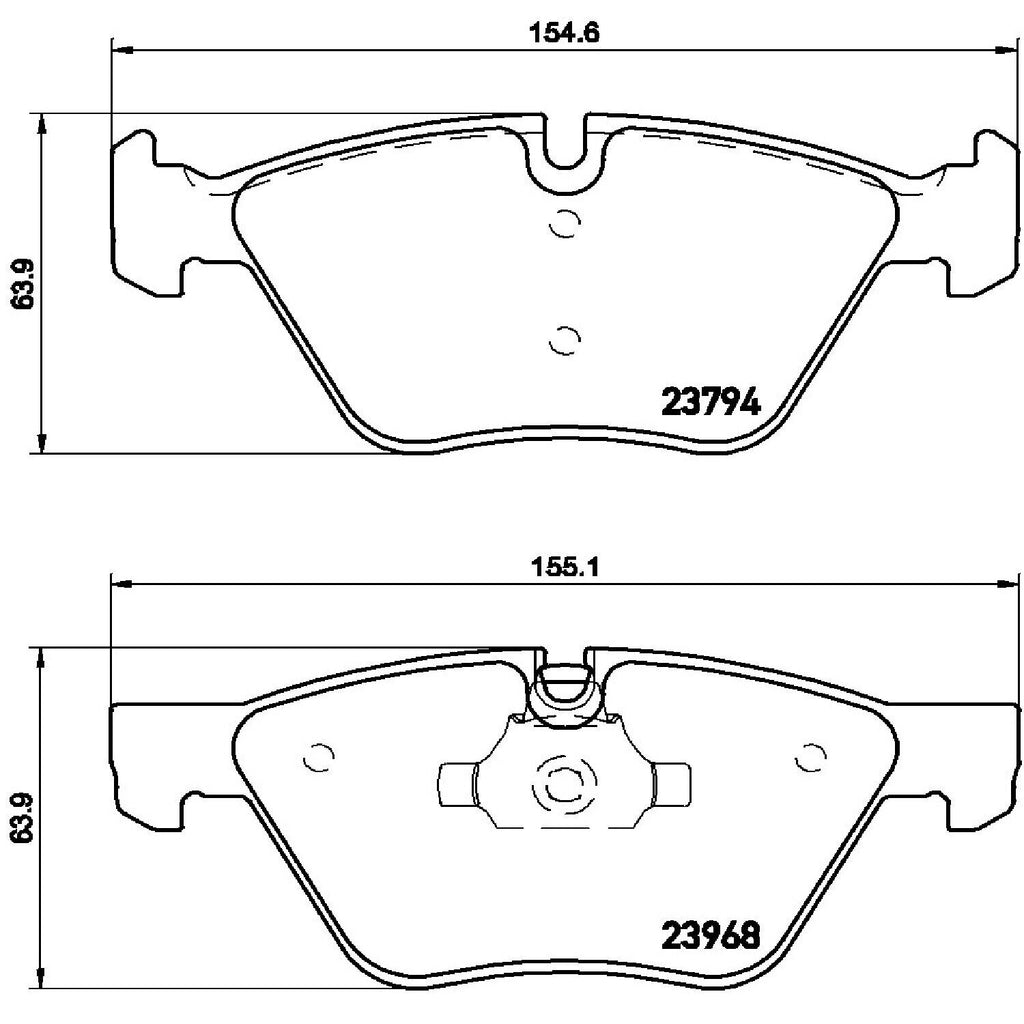 Brembo Front Disc Brake Pad Set for BMW (P06036)