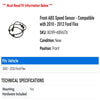 Front ABS Speed Sensor - Compatible with 2010 - 2012 Ford Flex 2011