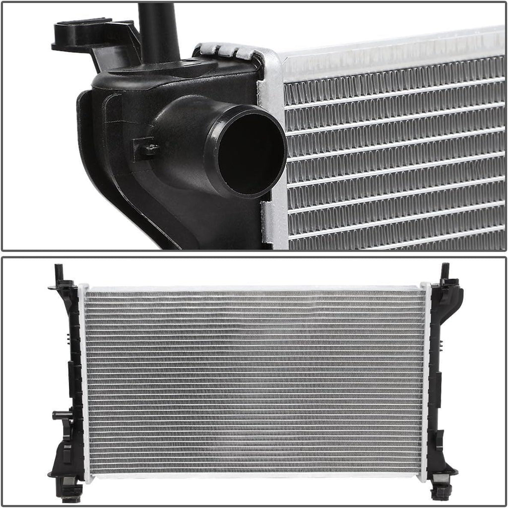 OEM-RA-2296 OE Style Direct Fit Aluminum Radiator Compatible with 00-07 Focus AT&MT, 23-5/8" W X 14-3/16" H X 1" D, 1-5/16" Inlet, 1-5/16" Outlet