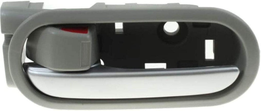 for Mazda 2 Interior Door Handle Front or Rear, Driver Side Gray Bezel with Silver Lever (2011-2014) | with Door Lock Button | Trim:All Submodels | MA1352115 | DL4059330C02