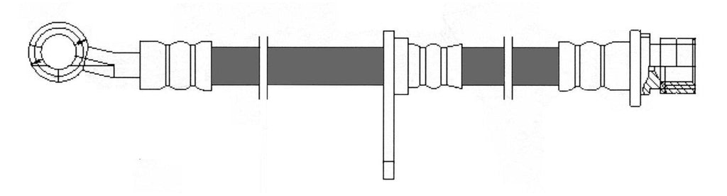 Centric Brake Hydraulic Hose for TSX, Accord 150.40117