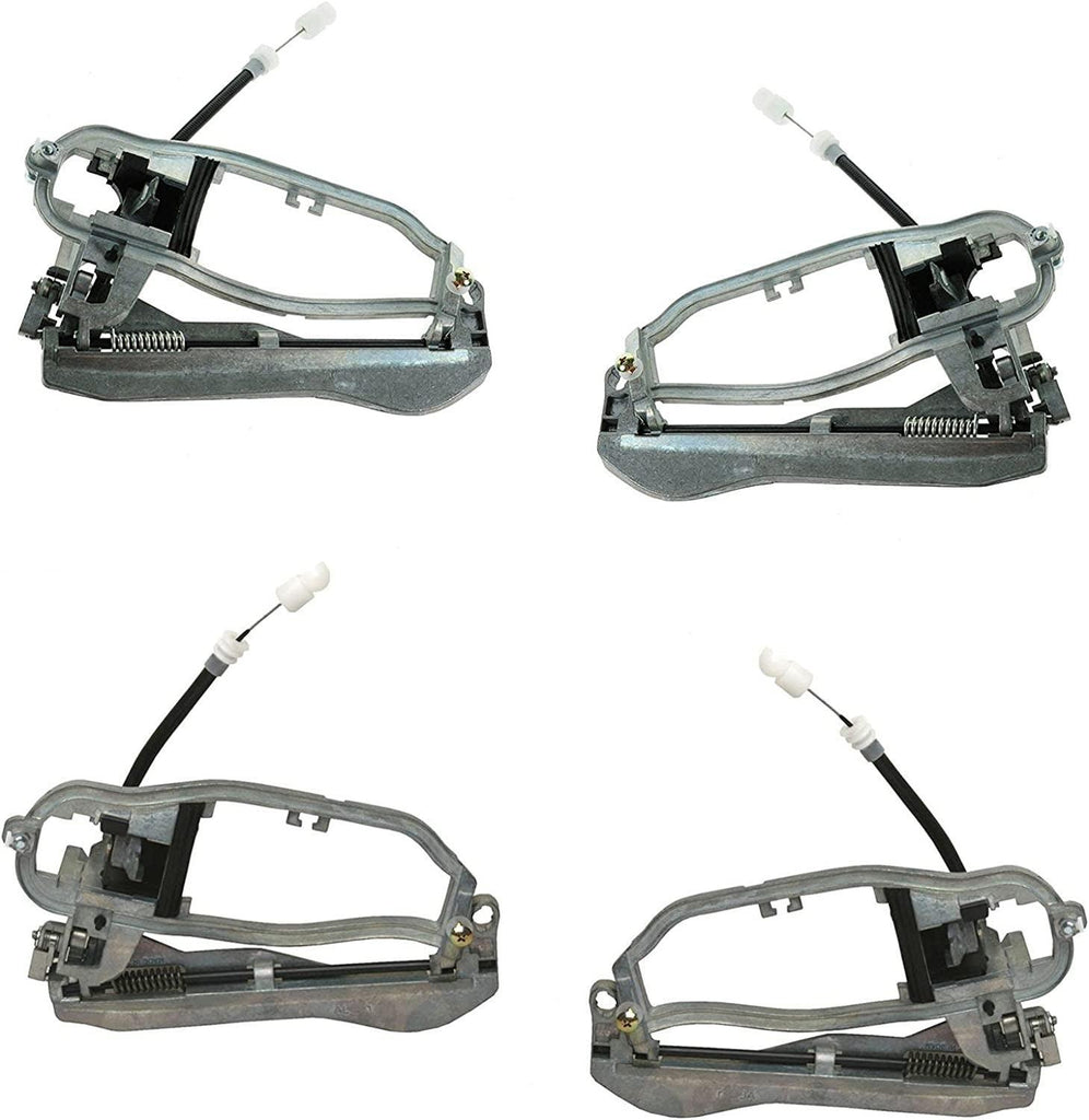 Front Rear Exterior Door Handle Carrier Kit Set 4Pc for BMW X5 E53 New