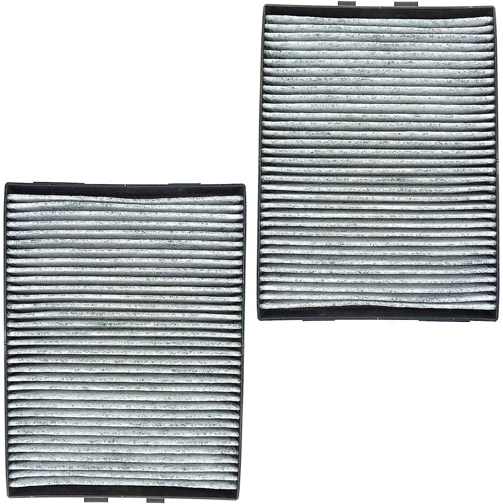 Cabin Air Filter W/Dual Carbon Elements Pair Set Compatible with BMW E39 5 Series