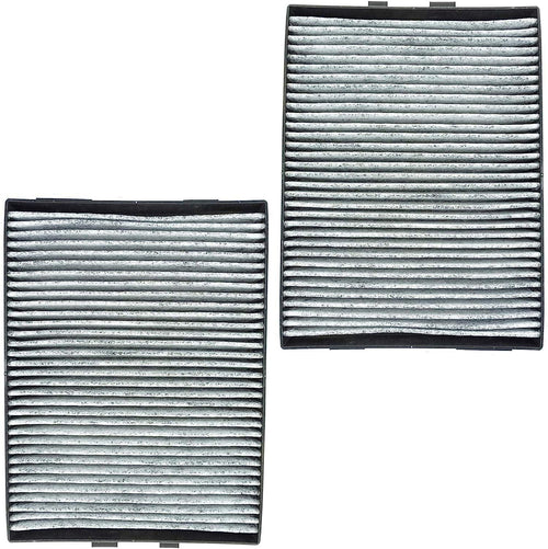 Cabin Air Filter W/Dual Carbon Elements Pair Set Compatible with BMW E39 5 Series
