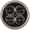 5 in. QUAD GAUGE 100 PSI/100-250 Fahrenheit/8-18V/240-33 O DESIGNER BLACK II - greatparts
