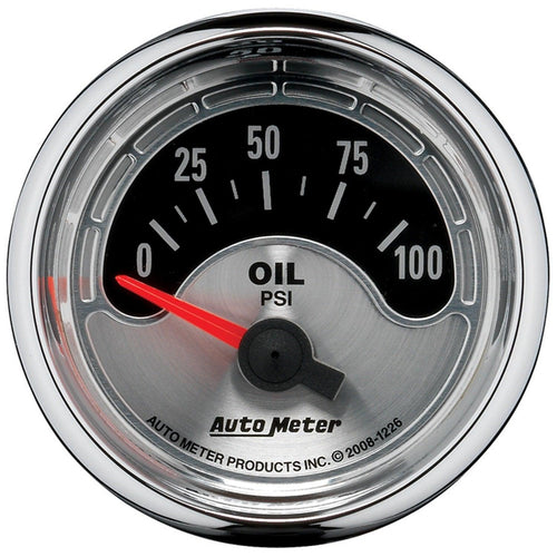 2-1/16 in. OIL PRESSURE 0-100 PSI AMERICAN MUSCLE - greatparts