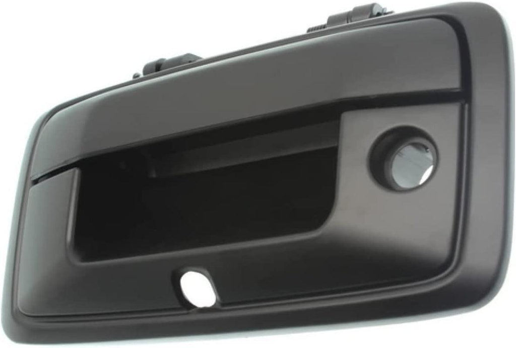 for GMC Sierra 1500 Tailgate Handle 2016 2017 2018 | outside | Primed Black | W/Keyhole | W/Cam Hole | All Cab Types | Plastic & Metal | 84016231