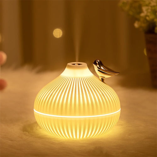 Essential Oil Diffuser - Oil Diffuser Humidifier 300ML, Ultrasonic Air Aroma Diffusers, Scent Mist Diffuser with 3 Light & 2 Mist Modes, Aromatherapy Diffuser Humidifier for Large Bedroom Home Office