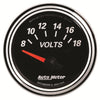 2-1/16 in. VOLTMETER 8-18V DESIGNER BLACK II - greatparts