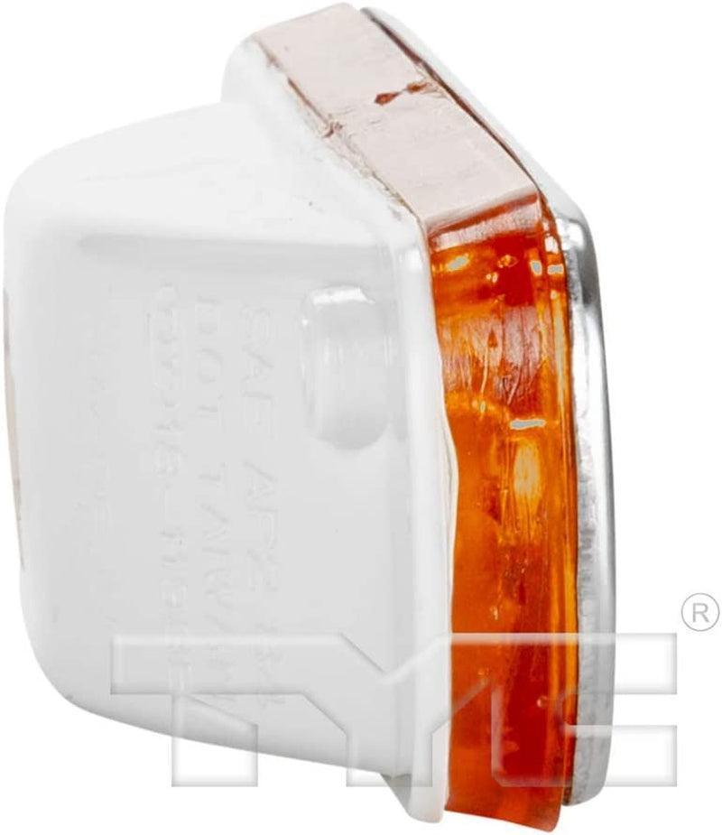 For GMC Jimmy Side Marker Light Assembly 1978 1979 1980 R=L Single Piece W/ Chrome Trim Plastic Amber Halogen DOT for GM2550108| 18-1198-6