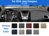 Dashboard Dash Mat Cover for 2016 Jeep Compass (Poly Carpet)