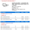Auxiliary Fan Motor - Compatible with 2002 - 2006 Nissan Altima Sedan 2.5L 4-Cylinder 2003 2004 2005