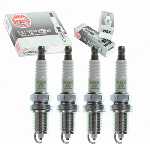 4 Pc NGK V-Power Spark Plugs Compatible with Chrysler 200 2.4L L4 2011-2014