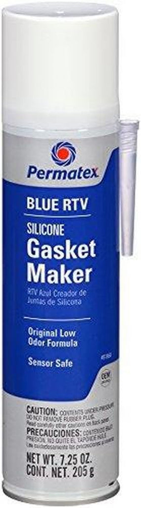 Permatex 81860-6PK Sensor-Safe Blue RTV Silicone Gasket Maker, 7.25 Oz. Automatic Tube (Pack of 6)