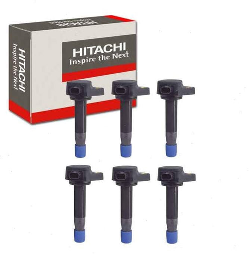 6 Pc Hitachi Ignition Coils Compatible with Honda Accord 3.5L V6 2008-2012