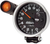 233904 Autogage Monster Shift-Lite Tachometer Black Dial/Silver Bezel, 5.000 In.