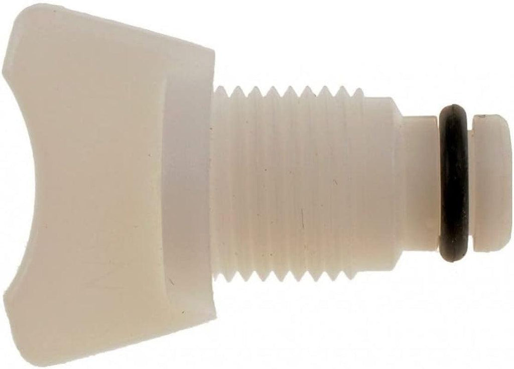 For Mitsubishi Van 1990 Radiator Drain Petcock | White | Plastic | Thread Size-M14-1.25 | Replacement for 16417-24200, 17751-72010