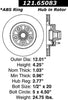 Centric Front Disc Brake Rotor for Ford (121.65083)