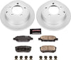 CRK3033 Coated Brake Rotor & Ceramic Brake Pads- Rear