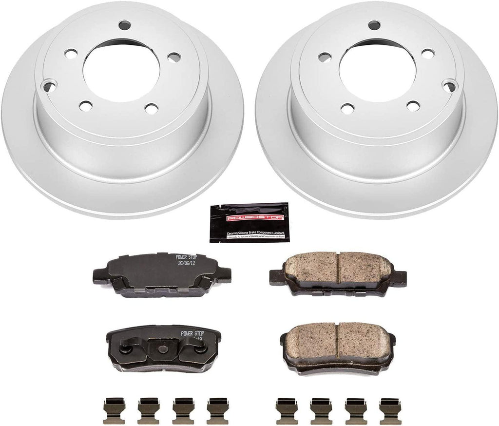 CRK3033 Coated Brake Rotor & Ceramic Brake Pads- Rear