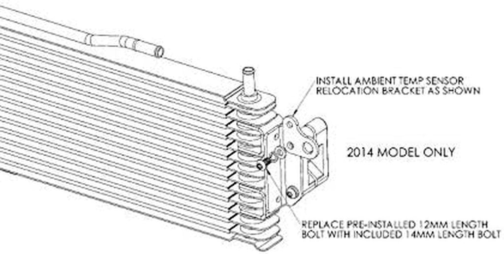 MMTC-K2-14 Transmission Cooler Compatible with Chevrolet Silverado 2014-2018 Silver