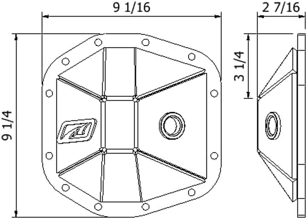 Front Diff Cover SPORT M186 for Jeep JL & JT