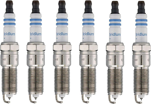 Premium OE Fine Wire Set 6 Double Iridium Spark Plugs for Buick Chevy Ford Mazda