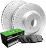 R1 Concepts Front Brakes and Rotors Kit |Front Brake Pads| Brake Rotors and Pads| Performance Sport Brake Pads and Rotors|Fits 2008-2019 Pontiac Vibe; Scion Xd; Toyota Corolla, Matrix