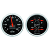 2 PC. GAUGE KIT 5 in. QUAD & SPEEDOMETER 240-33 O DESIGNER BLACK - greatparts