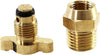 Coolingmaster All Brass Fits Universal Radiator Drain Cocks Plug Petcock, NPT 1/4