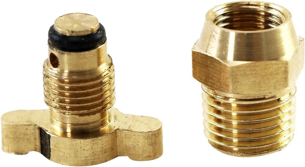 Coolingmaster All Brass Fits Universal Radiator Drain Cocks Plug Petcock, NPT 1/4
