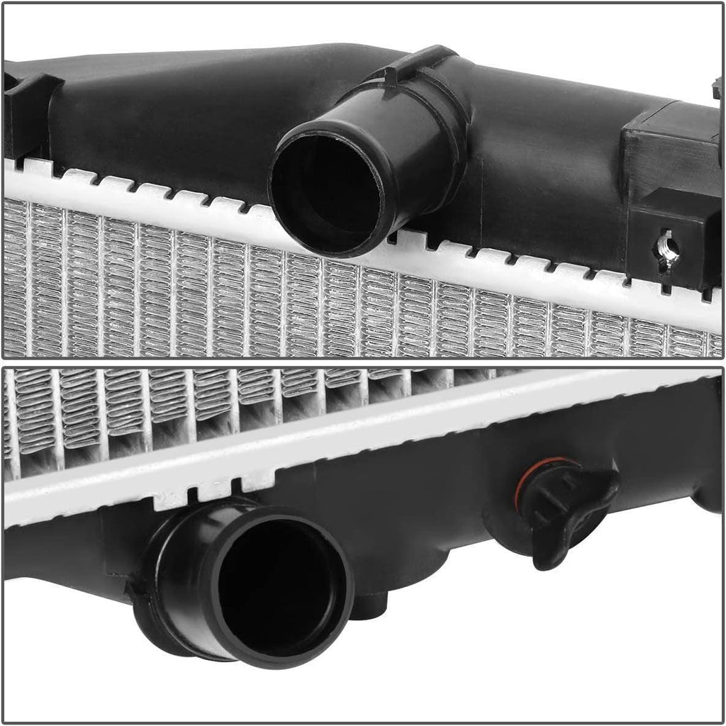DNA Motoring  OE Style Aluminum Cooling Radiator Replacement Compatible with 07-08 Acura TL AT, 28-1/16" W X 16-5/8" H X 1" D, 1-1/4" Inlet / 1-1/4" Outlet