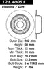Centric Rear Disc Brake Rotor for 1999-2001 Acura RL (121.40051)