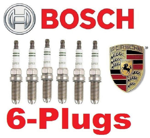 6-Plugs Bosch FGR5NQE0 Oem Spark Plugs Porsche 911 Boxster Cayenne Cayman
