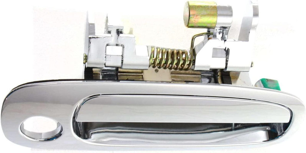 Aftermarket Front Exterior Door Handle Compatible with 1998-2002 Toyota Corollachevrolet Prizm, Set of 2, Driver and Passenger Side, Chrome