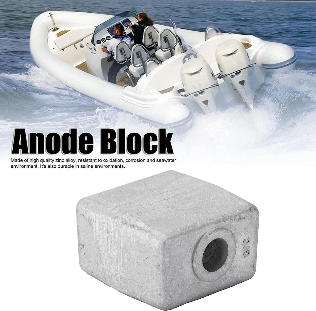 Antioxidant Zinc Alloy Anode Block Replacement for Johnson Evinrude Outboard Engine 60 to 300 HP for OMC Stringer/Cobra 1982-1993