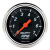 2-1/16 in. IN-DASH TACHOMETER 0-7000 RPM DESIGNER BLACK - greatparts