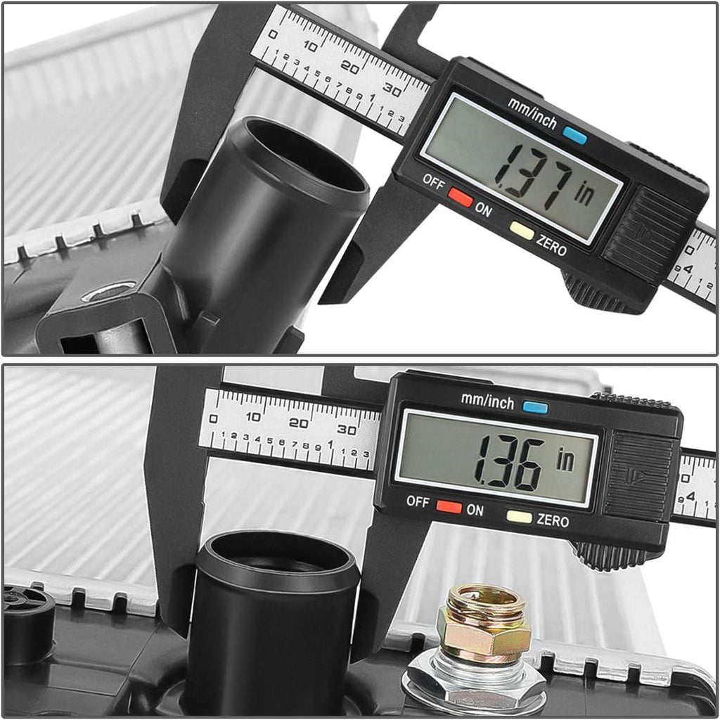 OEM-RA-13050 1-Row Aluminum Core Radiator Compatible with 2007-2009 Solstice 2.0L,19-5/16" W X 14-1/2" H X 1" D,1-5/16" Inlet / 1-5/16" Outlet