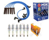 NGK BLUE Wires and PLATINUM Spark Plugs Kit for Chevrolet Buick Olds 3.1L 3.4L