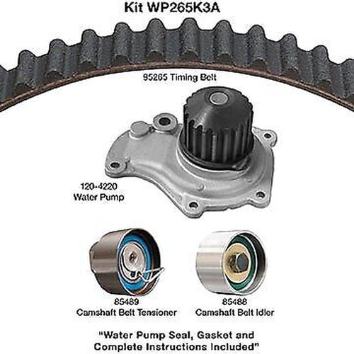 Engine Timing Belt Kit with Water Pump for PT Cruiser, Sebring+More WP265K3A