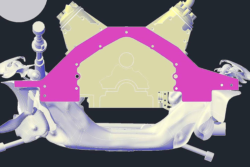 LS Mid Engine Plate Compatible with 1978-88 G-Body Motor Mount LS1 LS3 LSX Aluminum Swap Mount Pre Cut 551817-GBDY