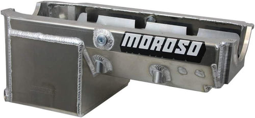 21234 Aluminum Oil Pan, Fits Small Block Chevy W/ 2 Piece Rear Seal, Wet Sump, Dual Kickout Drag Race